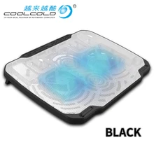 Кулер для ноутбука с 2 вентиляторами 2 USB порта светодиодный светильник и охлаждающая подставка для ноутбука Для 15,6 17 18 19 дюймов Регулируемая подставка для компьютера