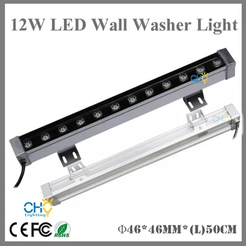 

IP67 12W LED Wall Washer Wash Light Linear bar Waterproof outdoor 0.5meter lamp 85-265V 10pcs/lot Free Shipping