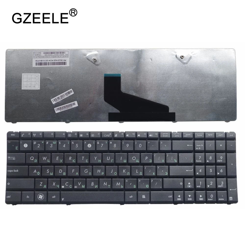 GZEELE для ASUS K53U K53Z K53B K53BR X53BY X53U X73 N73 K73 K73T A53U K53T K53T X53Z X53BR X53E A53 RU Русская клавиатура для ноутбука