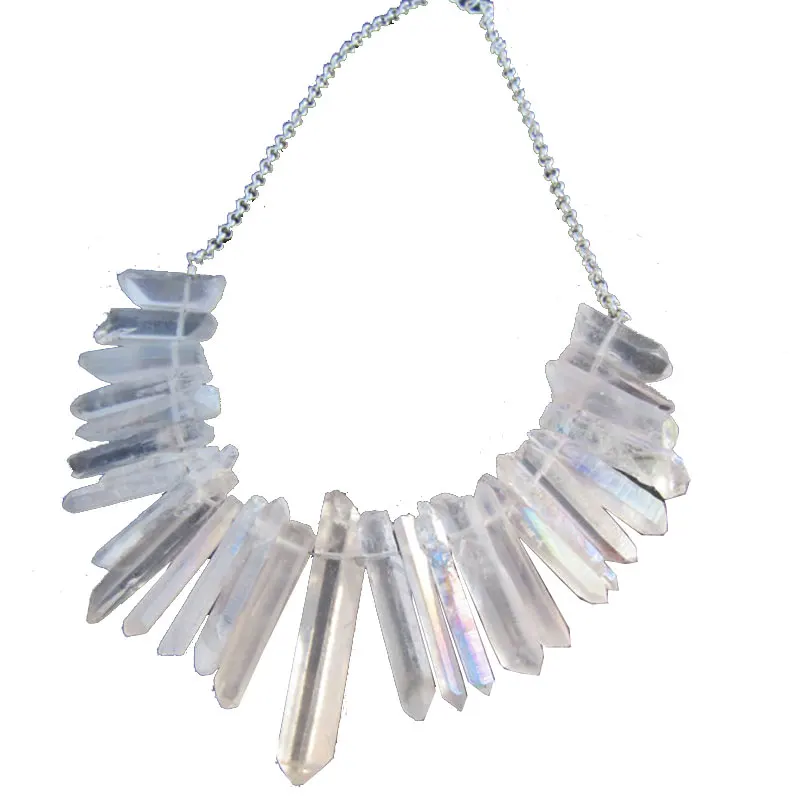 raw crystal choker