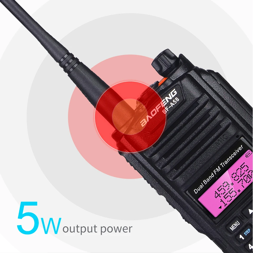 Baofeng BF-A58 портативная рация 10 км UHF VHF IP67 Морская водонепроницаемая двухсторонняя радиостанция приемопередатчик Ham Радио Baofeng A58