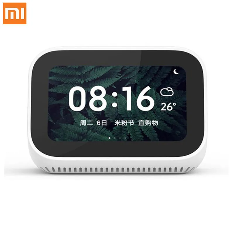 Xiao mi AI сенсорный экран Bluetooth 5,0 динамик цифровой дисплей Будильник WiFi смарт соединение динамик mi динамик - Цвет: Speaker