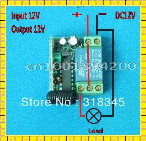 Двери управления system12v 1ch беспроводной пульт дистанционного управления системой передатчик и приемник minisize-тактный 315/433 мГц 30 компл./лот