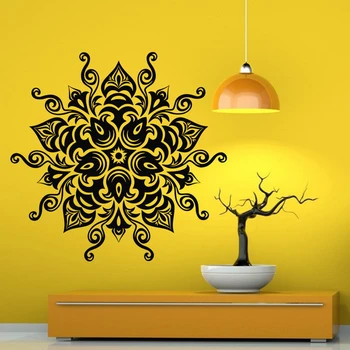 

Yoga Sticke Pattern Lotus Decal Body-building Posters Vinyl Wall Decals Pegatina Quadro Parede Decor Mural Yoga Sticker