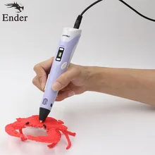 3D pen 2nd Generation RP-100B LED Display DIY 3D Printer Pen With 4Color 5M filament Arts 3d pens For Kids Drawing Tools