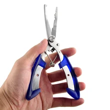 Outdoor Fisherman Stainless Steel Fishing Pliers Scissors Fishing Accessories Line Cutter Remove Hook Fishing Tackle Tool 3Color