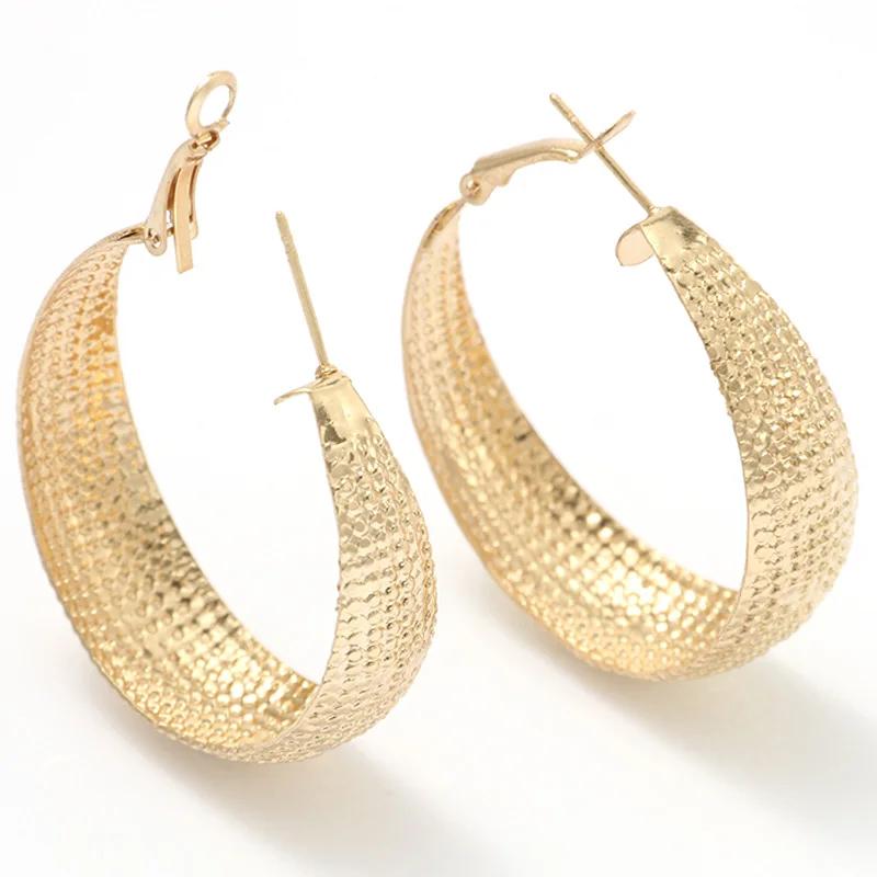 YANG& RH серебряные/золотые серьги-кольца в стиле панк для женщин и девушек, модные простые серьги с большими кругами и круглыми петлями, подарок в стиле ретро, Aros - Окраска металла: Gold