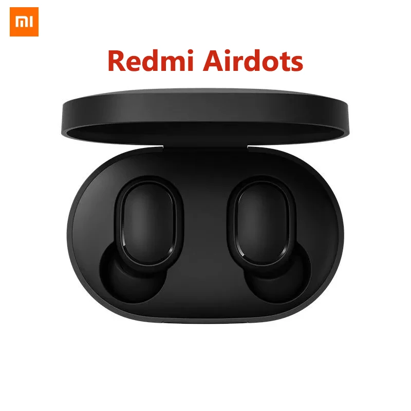 Xiaomi Redmi Airdots TWS Bluetooth наушники стерео бас Bluetooth 5,0 Eeadphones наушники AI управление с микрофоном Handsfree