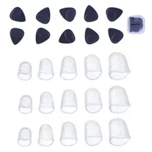 Мульти-размер гитарный палец pick s Набор Plectrum Guitarra Аксессуары силиконовые накладки на палец гитарный чехол