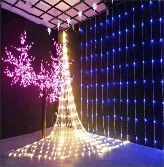 Fairy 3m X 3m 320 LED Waterfall Christmas Lights New Year Holiday Fairy 3m x 3m 320 LED Waterfall Christmas lights new year holiday party wedding Home luminaria - Fairy 3m X 3m 320 LED Waterfall Christmas Lights New Year Holiday