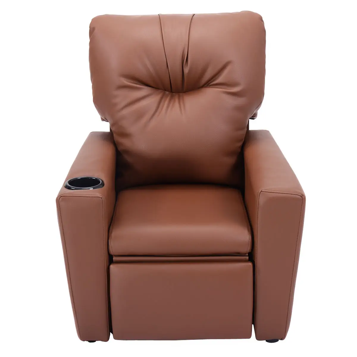 Giantex Kids Sofa Manual Recliner Pu Leather Ergonomic Lounge with Cup Holder Children Gift Modern Children Furniture HW54197BN Giantex Kids Sofa Manual Recliner Pu Leather Ergonomic Lounge with Cup Holder Children Gift Modern Children Furniture HW54197BN