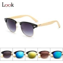 2017 De Bambú gafas de Sol de Mujer de Marca Diseñador de Las Señoras Gafas de Sol Mujer gafas de Sol de Los Hombres UV400 Tonos de Calidad Superior Gafas de Sol Gafa