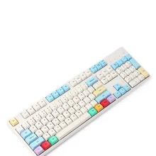 YMDK Вишневый профиль ANSI 104 краситель Sub Пустой Толстый PBT Мел Keyset Keycap для Cherry MX переключатели механическая клавиатура