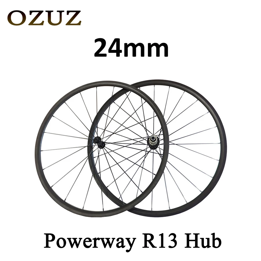700С-концентратор Powerway R13 на 494 спиц OZUZ 24 мм углерода колеса Дорожный велосипед довод трубчатые сплав ниппель сверхлегких колесных пар 
