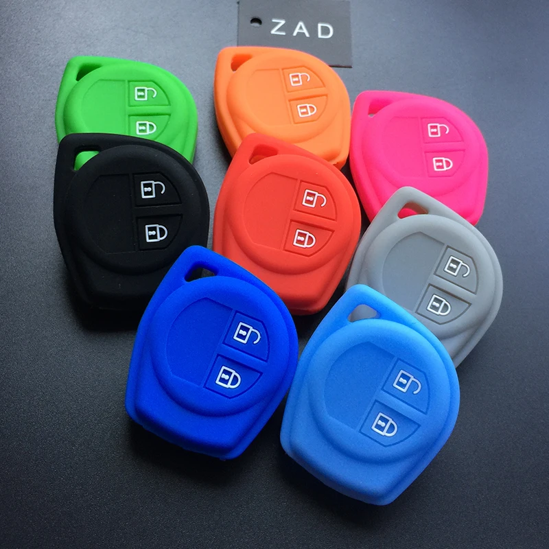 

ZAD 2 button silicone car key case Key Cover For Suzuki For Amagatarai For Shangyue SX4 SWift Liana Alto Igins Esteem Baleno GR