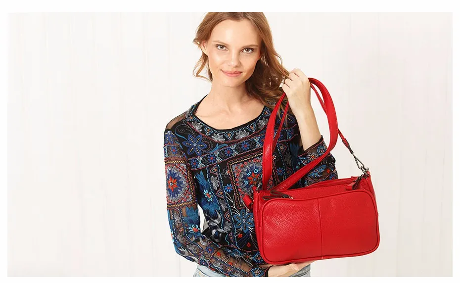 AMELIE GALANTI casual shoulder bag solid color multifunction versatile fashion soft bag zipper long straps crossbody bag 2016 (1)