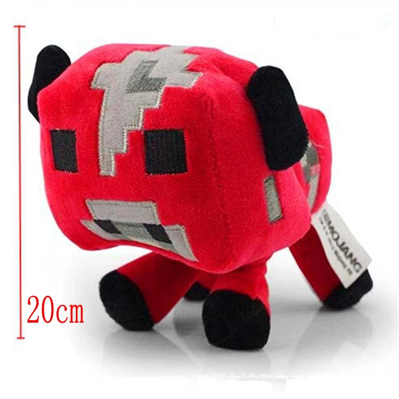 Minecraft Plush Stuffed Toys 20CM Red Mooshroom Cow Plush Toy Dolls Minecraft Game Cartoon Kids Toys Brinquedos Gifts Minecraft Plush Stuffed Toys 20CM Red Mooshroom Cow Plush Toy Dolls Minecraft Game Cartoon Kids Toys Brinquedos Gifts