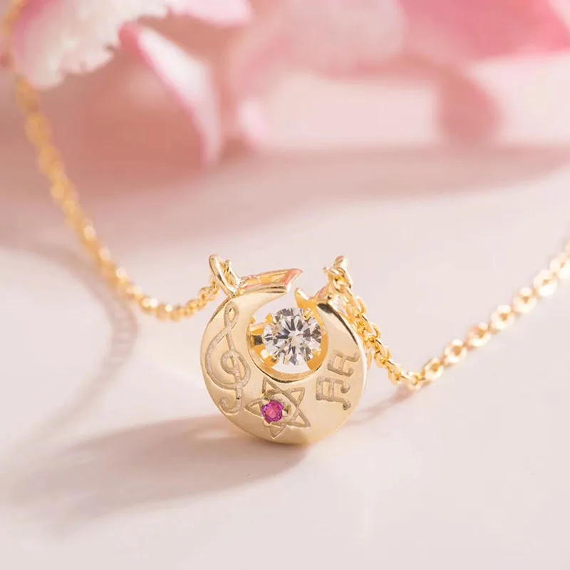 

sailor moon Eternal Moon Article 925 silver Necklace jewelry acc