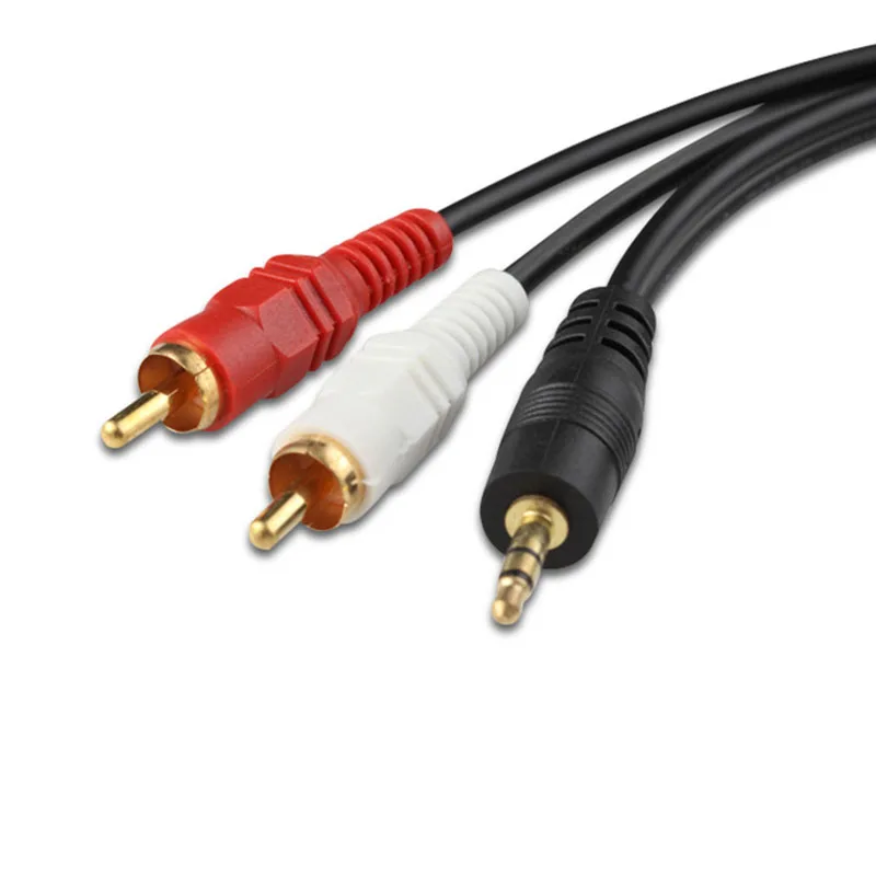 Разветвитель 3 5 мм Jack на 2RCA аудиокабель AUX RCA для ноутбука MP3 DVD ТВ 1 м 10 м|Кабели VGA| |