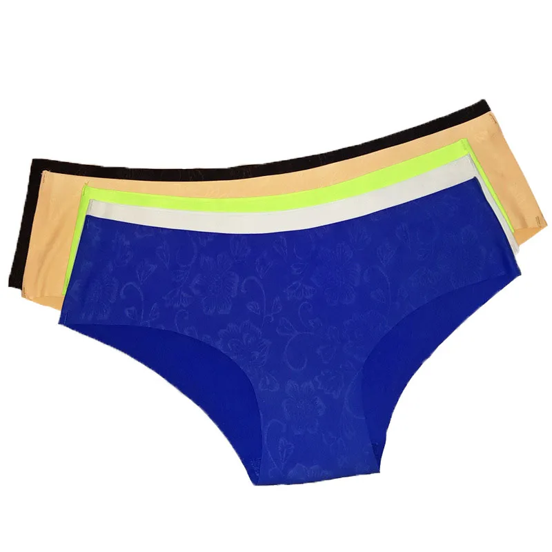 

1PC Hot 6 Sollid Colors S-XL Seamless One-piece Mid-rise Printed Underwear Sexy Lingerie Women Female Briefs Pants