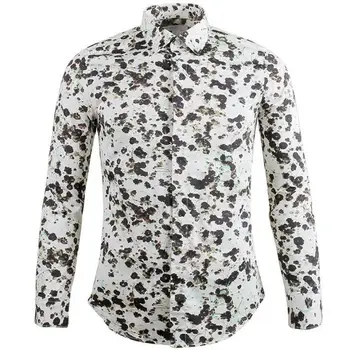 

New Arrival babysbreath Printed Men's Shirts Hight Quality Fashion Long Sleeve Casual Shirts Men Plus Size M L XL 2XL 3XL