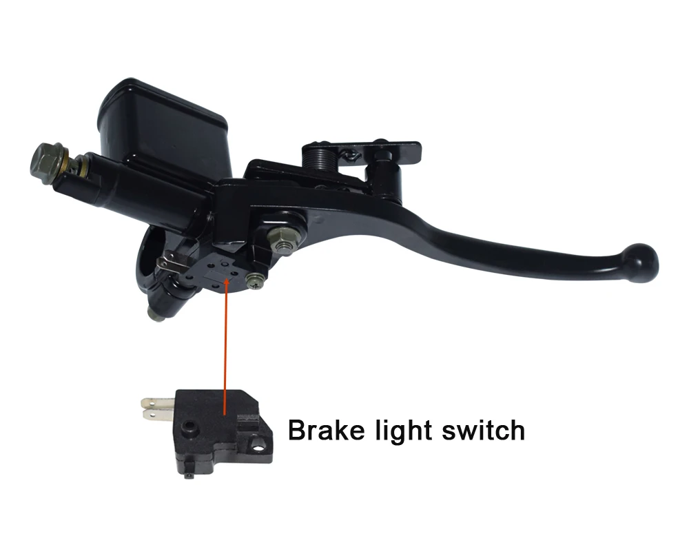 7/" 22 мм левый и правый мотоцикл Гидравлический Главный цилиндр тормозного насоса черный дисковый тормозной рычаг для китайского Quad 4 Wheeler ATV