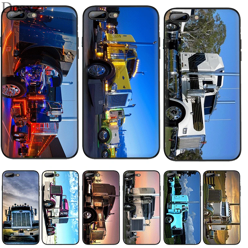 Мобильный телефон чехол для iPhone 11 Pro XR X XS Max 6 6S 7 8 Plus 5 5S SE Peterbilt Trucks сумка