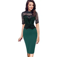 Ostrich весеннее летнее Брендовое винтажное повседневное элегантное облегающее кружевное женское платье с открытыми плечами платье-карандаш C3135