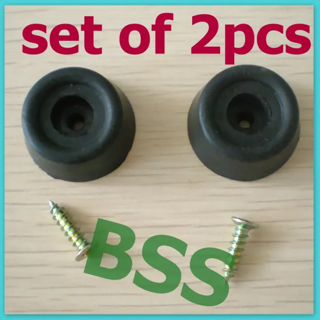 

NEW 2pcs BLACK Pool Billiard snooker table stick Cue Screw Rubber Bumper protective protector 95