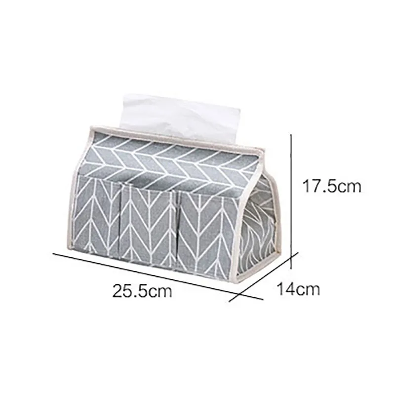 Cotton Linen Paper Towel Box Garden Wind Multi function Paper Towel