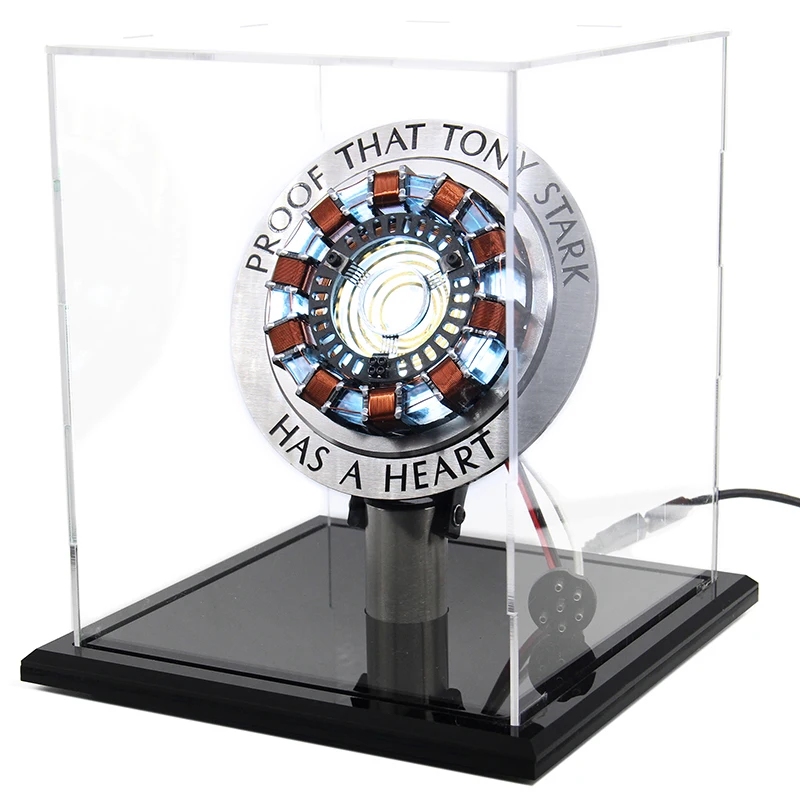 Avengers Iron Man 1/1 Scale Remote Control Arc Reactor DIY Metal Model Action Figure Glowing Iron-Man Reactor Toy Cosplay Gift