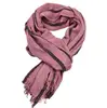 2022 Superbig Japanese Style Winter Scarf Cotton And Linen Striped Plaid Bubble long women's scarves shawl fashion men scarf ► Photo 2/6