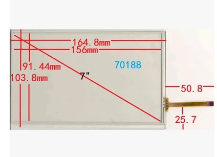 70188 7 дюймовый 165*104 автомобильный сенсорный экран|resistive touch screen|touch screentouch screen resistive |