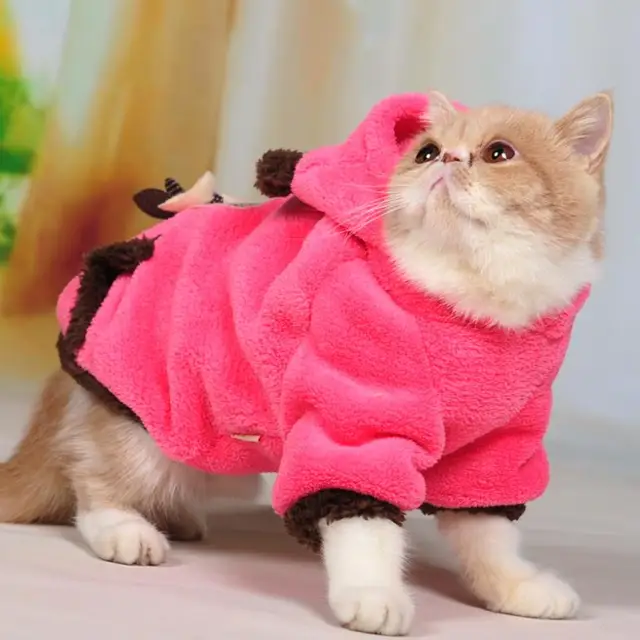 Cat Supplies Cats Clothing Kitty warm winter clothes pet kitty cat ...