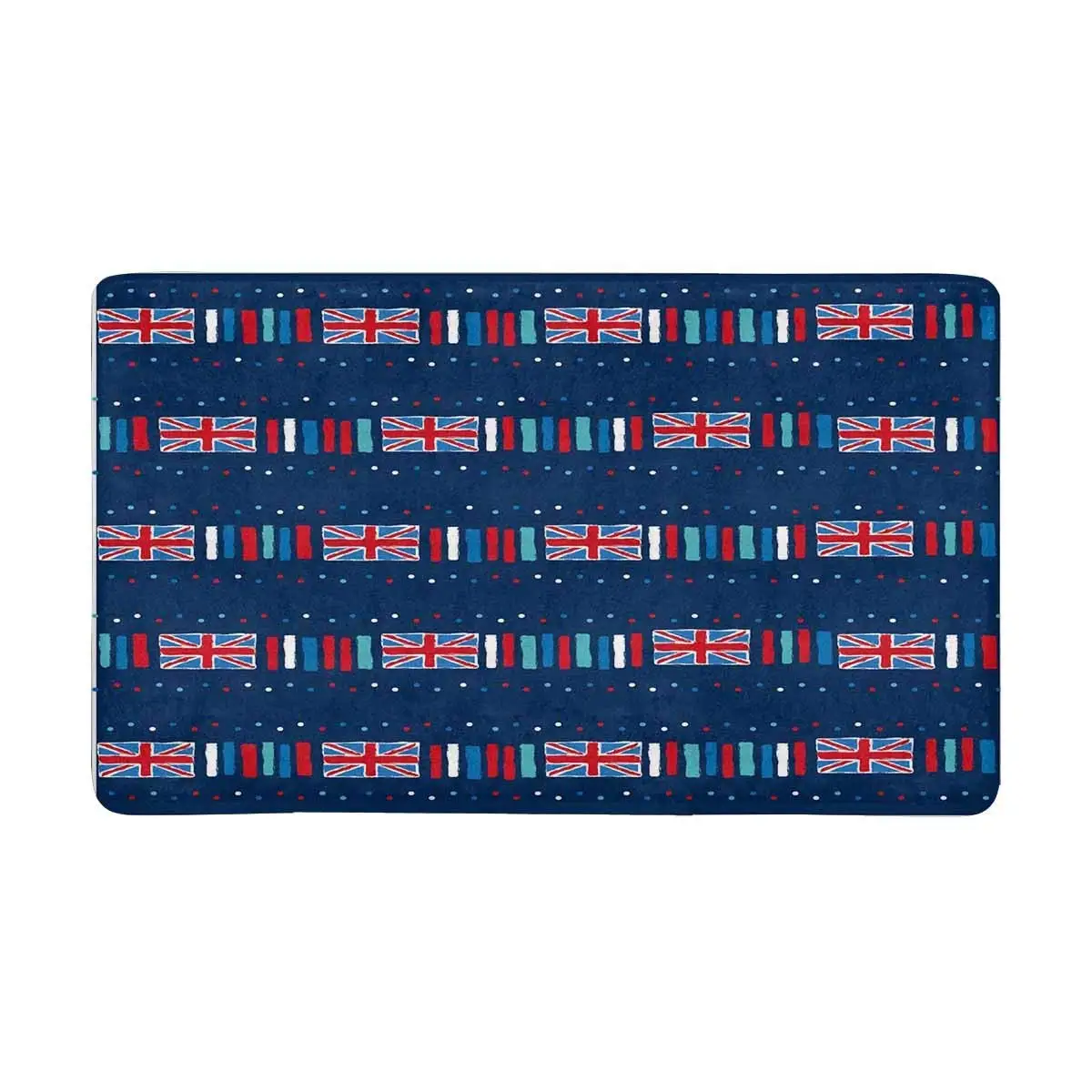 Union Jack Dash Indoor Doormat Non Slip Front Entrance Door Mat Rugin