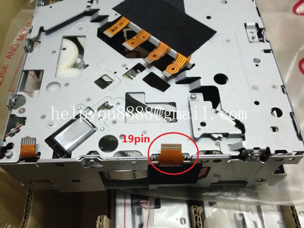 Best 100%new Matsushita 6 CD/DVD changer mechanism 19Pin connector for Mercedes COMAND APS NTG3 Backer Harma W221 W204 Navigation GPS 1