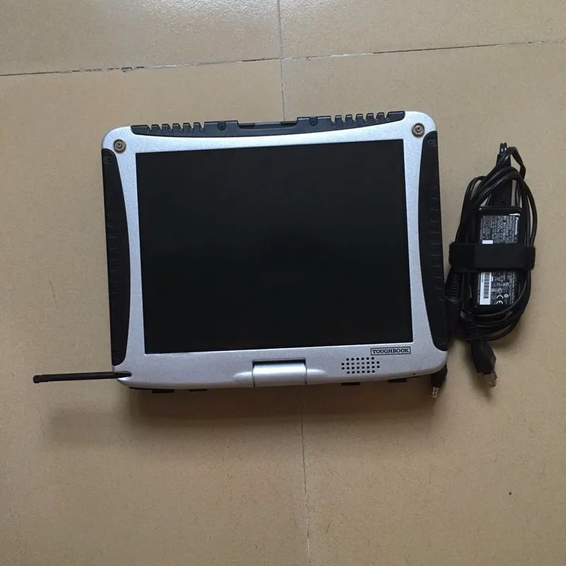 Автомобильный диагностический компьютер toughbook cf19 ноутбук 2G ram и повернуть экран вторая рука работает для mb star c3 c4 c5 для icom A2 Alldata