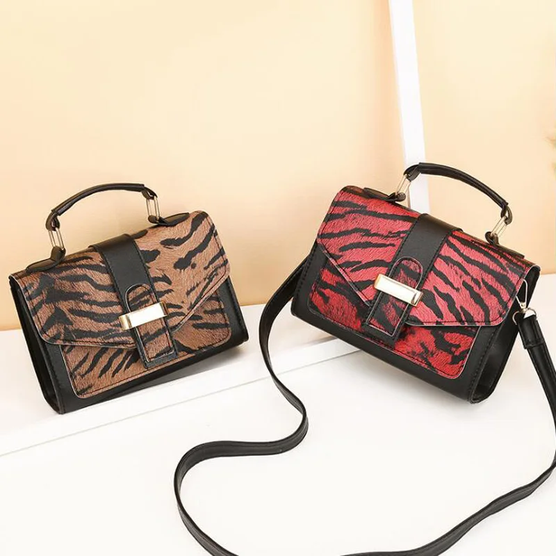 REPRCLA 2019 Fashion Women Handbag Shoulder Bag Leopard Print PU Leather Crossbody Bags for Women Messenger Bags Ladies Bolsa