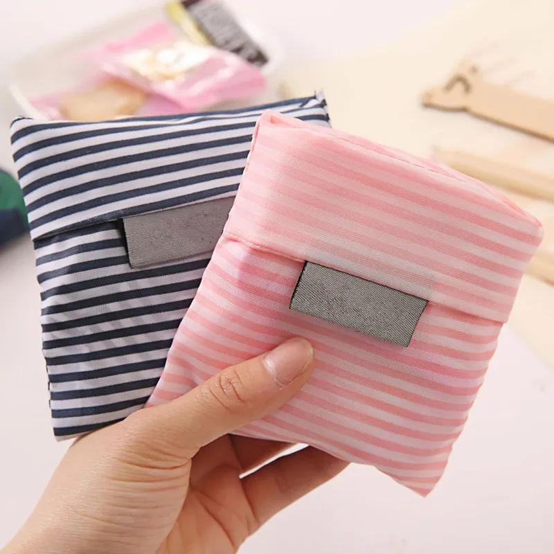New-Hot-Sale-Fashion-printing-foldable-green-shopping-bag-Tote-Folding-pouch-handbags-Convenient-Large-capacity (3)