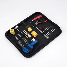 19pcs Clock Watch Tools Watch Repair Tool Kit Set Watch Case Opener Link Spring Bar Remover Hand Tool Set horloge gereedschap updated deluxe suction case opener set watch case opener set with 8 dies and handle