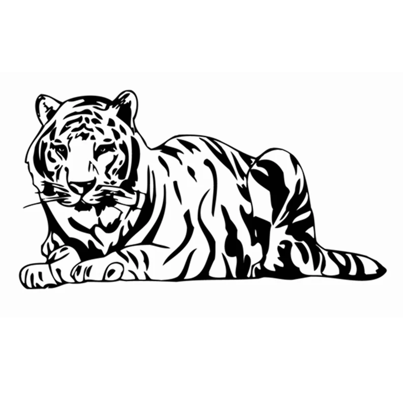 Vinyl tigers wall decal The resting tiger wall art sticker home