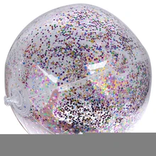 Bling PVC прозрачный шар для плавания игрушки круглые надувные пайетки внутри пляжный шар для бассейна, погружаемый в воду детская игрушка для улицы