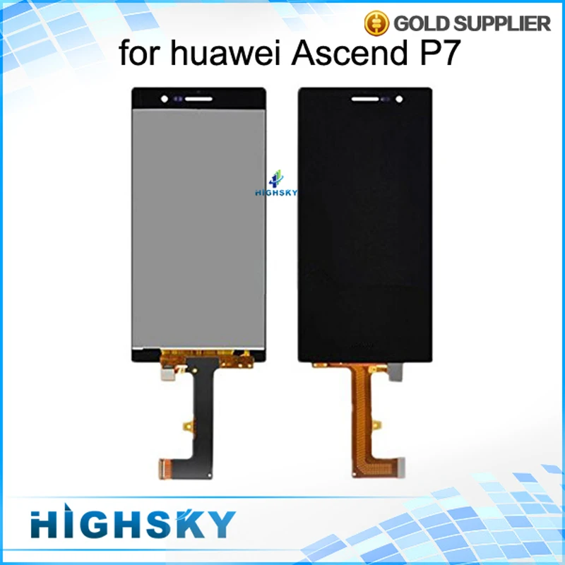 

10 pcs/lot Free DHL EMS Screen For Huawei Ascend P7 LCD Display With Touch Digitizer Assembly Black White 5 inch Tested Best