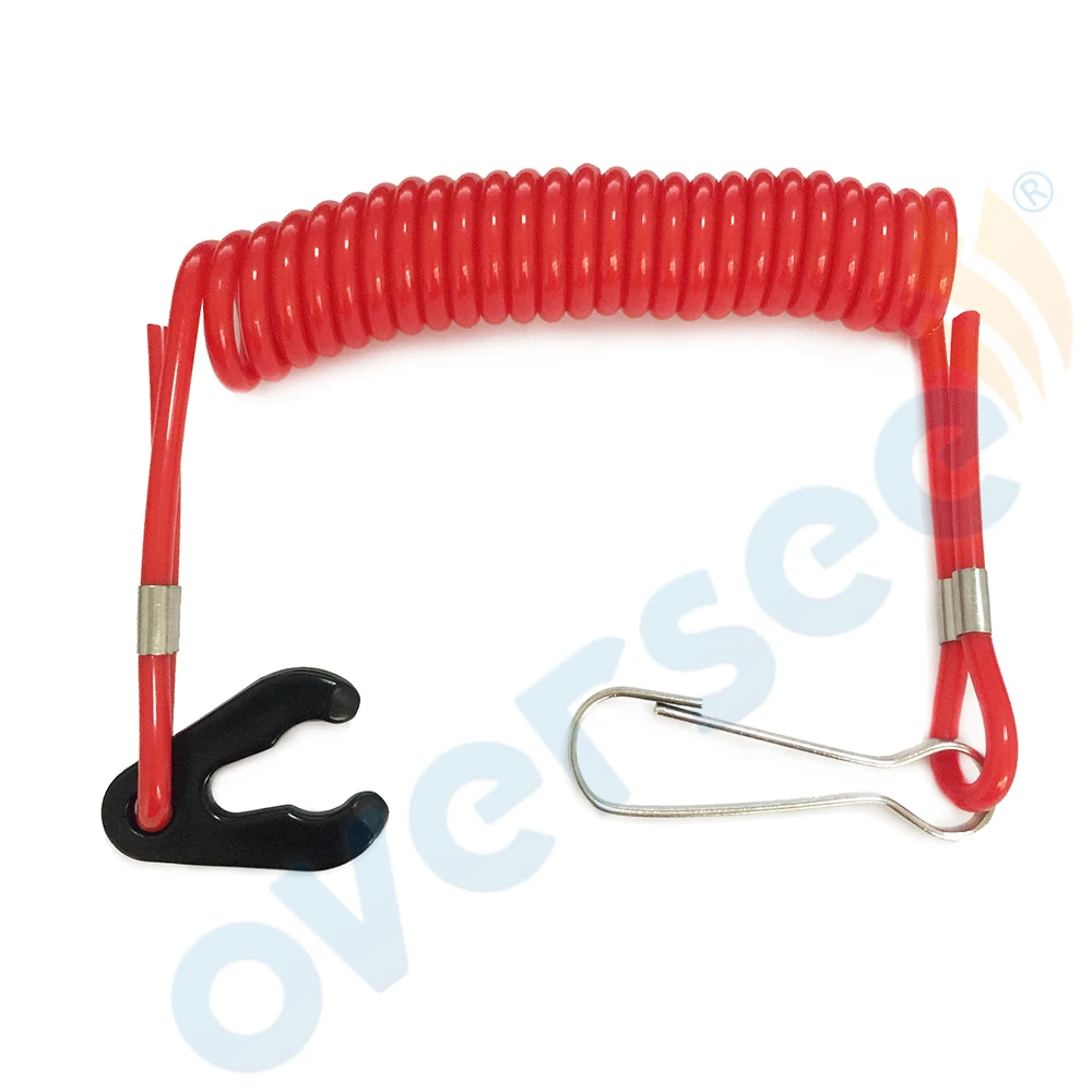 Boat Motor Kill Stop Red Safety Lanyard 682 82556 00 for Parsun Yamaha Outboard Motor 682