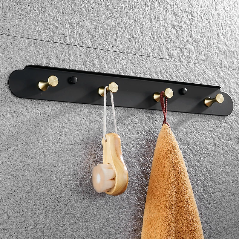 Robe Hook Black Bathroom Hook for Towels Key Bag Clothes Stainless Steel Coat Hooks Rack Wall Mounted Decorative Storage Hanger Robe Hook Black Bathroom Hook for Towels Key Bag Clothes Stainless Steel Coat Hooks Rack Wall Mounted Decorative Storage Hanger