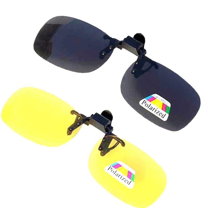 2PCS Night Vision Polarized Sunglasses Clip Drive Sunglasses Goggles Resin Lenses Night Driving Glasses Car Accessories 2PCS Night Vision Polarized Sunglasses Clip Drive Sunglasses Goggles Resin Lenses Night Driving Glasses Car Accessories