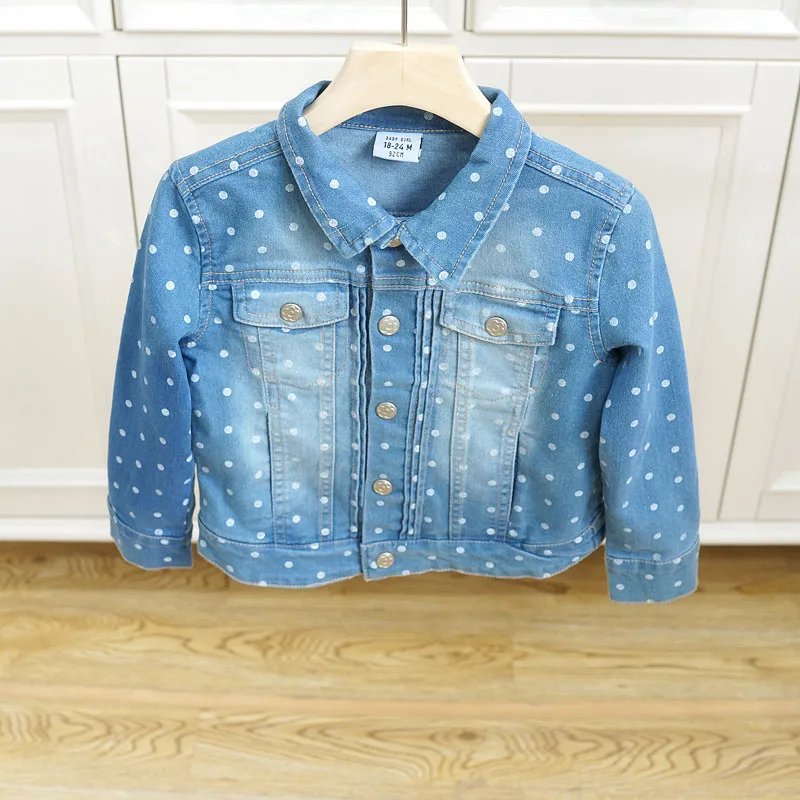 Fashion baby girls denim jacket cowboy 