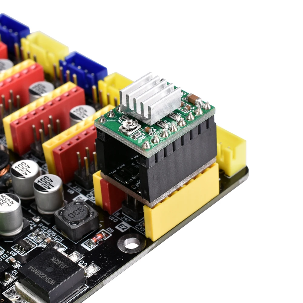 Silent Stepstick протектор шагового двигателя фильтр Модуль подходит A4988/DRV8825/TMC2100/TMC2208/TMC2130 для 3d принтера запчасти