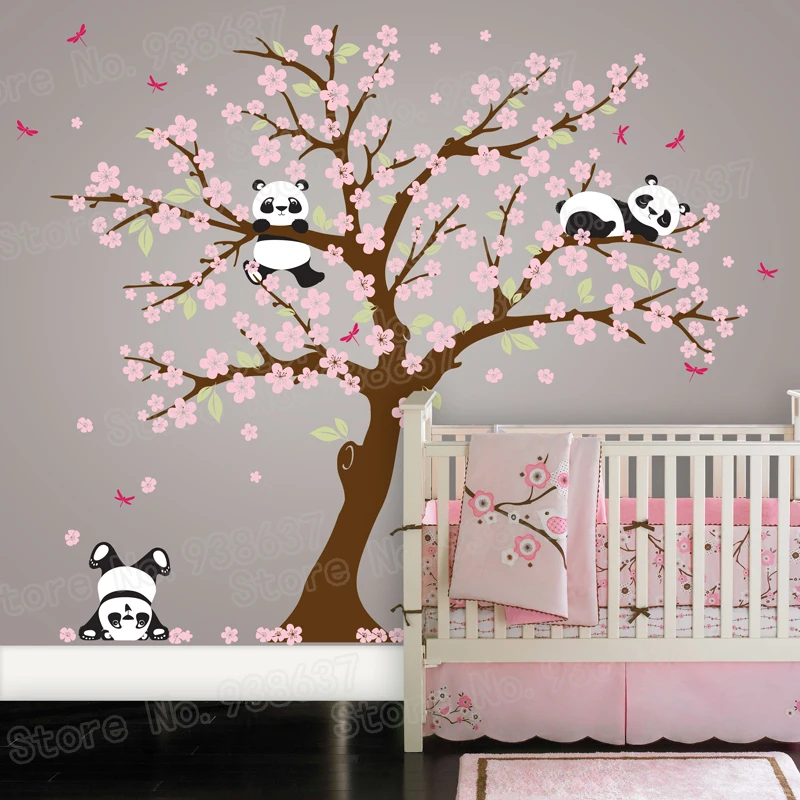 Us 47 35 25 Off Panda Bear Cherry Blossom Tree Wall Decal For Nursery Vinyl Self Adhesive Stickers Flower Home Decor Bedroom Zb572 In Us 47 35 25 Off Panda Bear Cherry Blossom Tree Wall Decal For Nursery Vinyl Self Adhesive Stickers Flower Home Decor Bedroom Zb572 In
