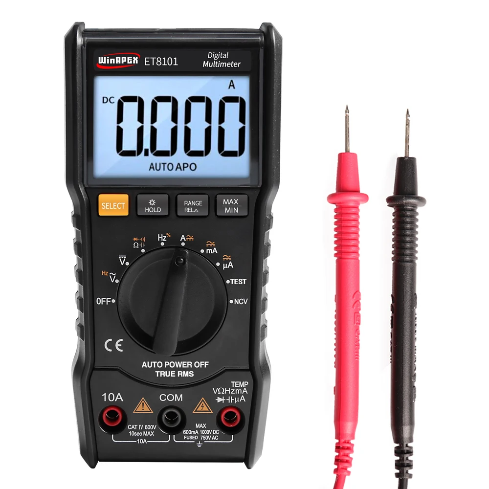 

WinAPEX 6000 Counts Digital Multimeter Full Protection Mini Multifunctional Handheld Multi Meter